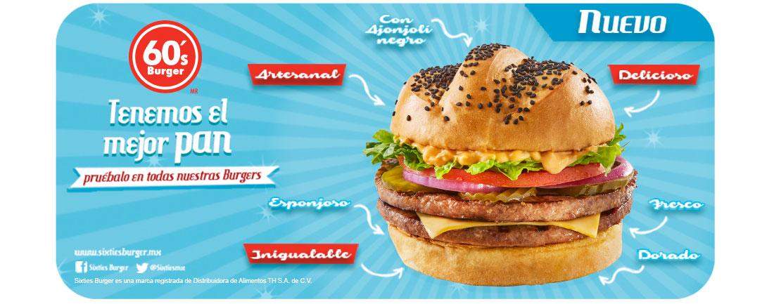 ¡60’s Burger ahora tiene un delicioso sabor artesanal!