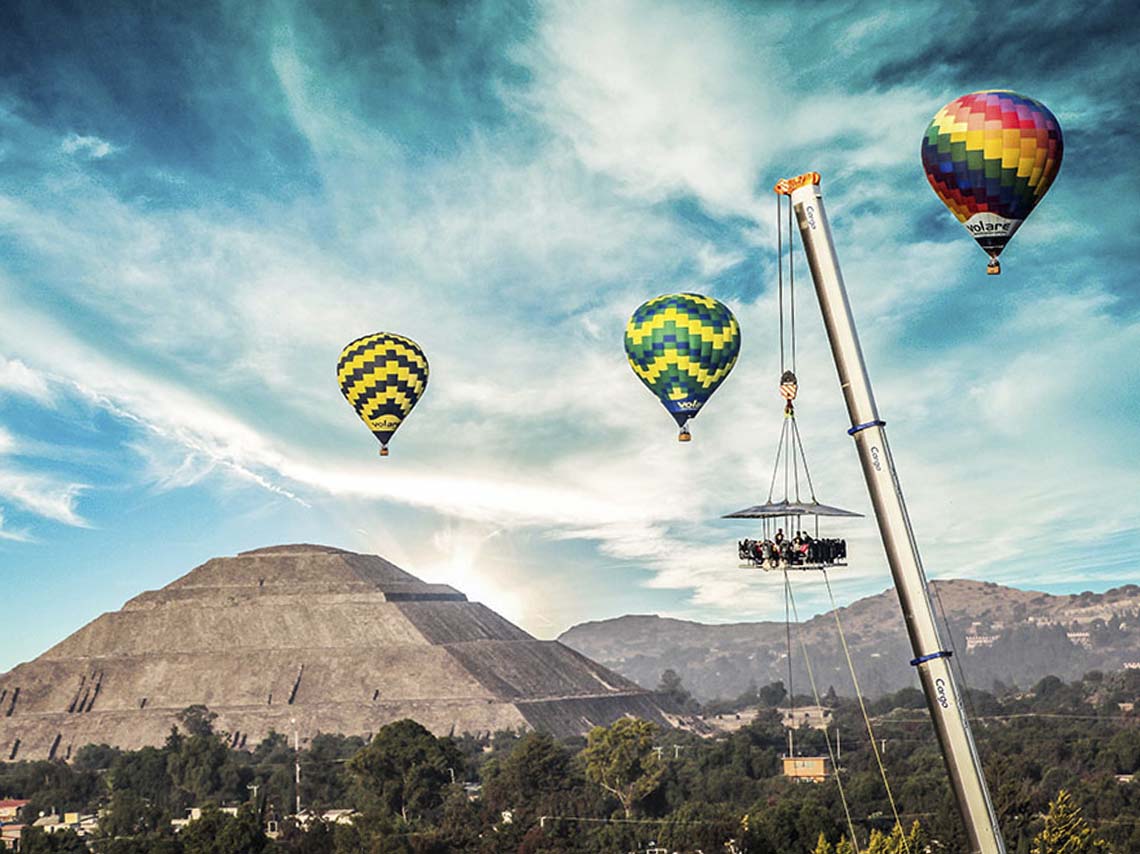 Dinner in the Sky en Teotihuacán