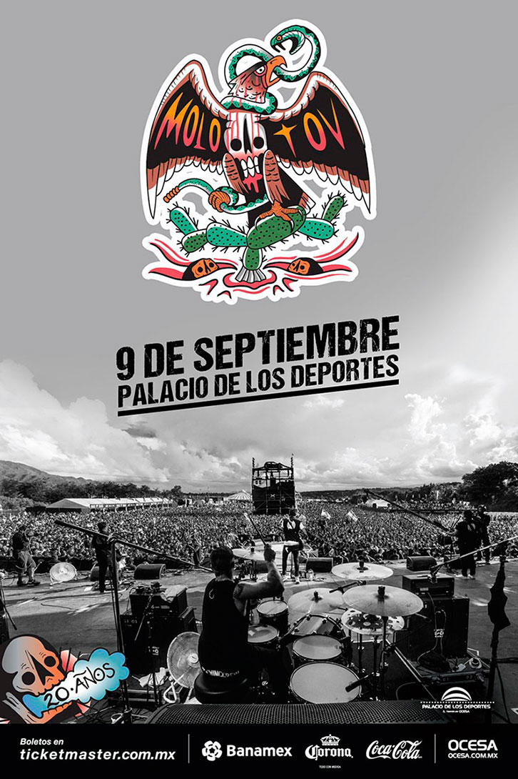 Molotov celebrará a lo grande sus 20 años de vida con explosivo concierto