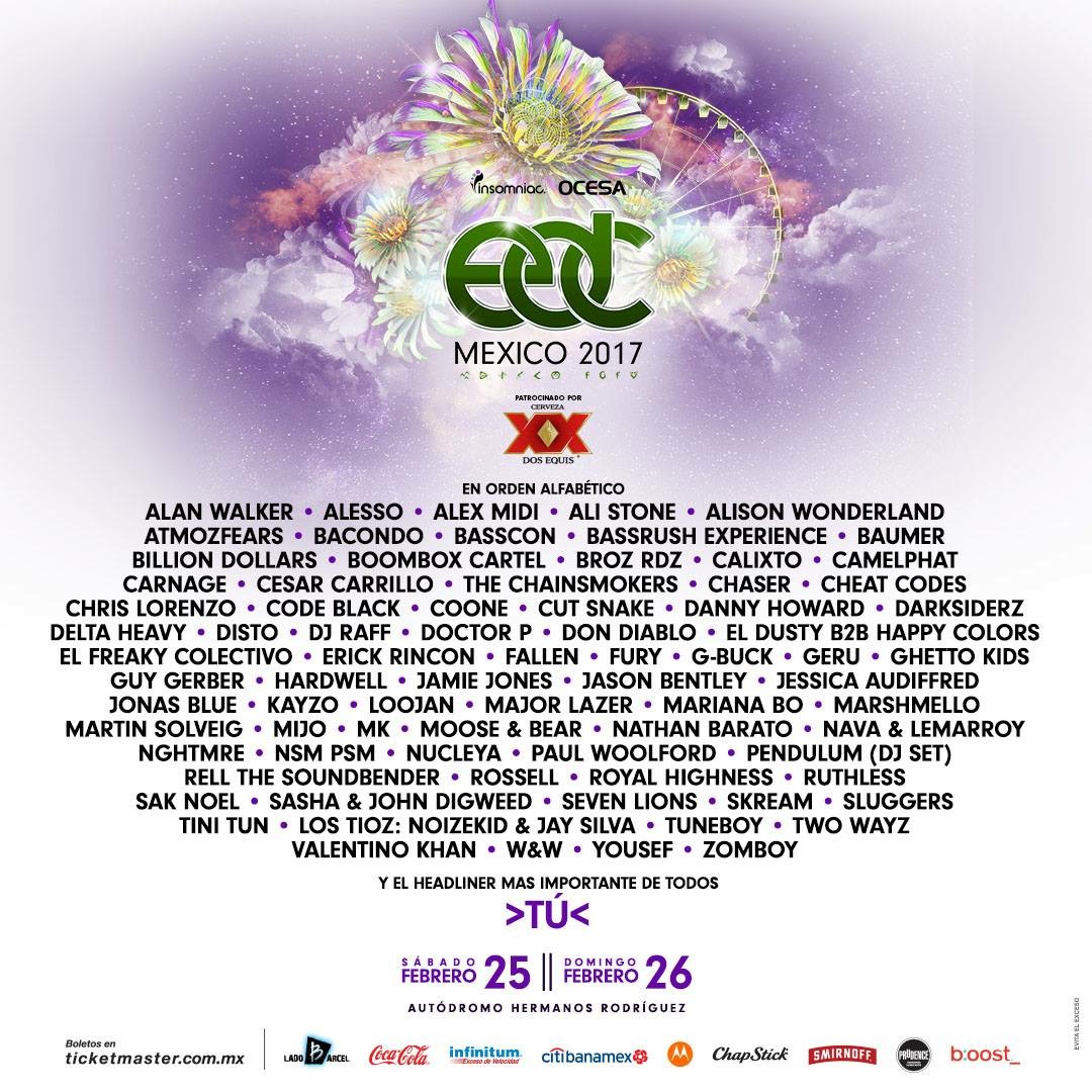 edc 2017 line up