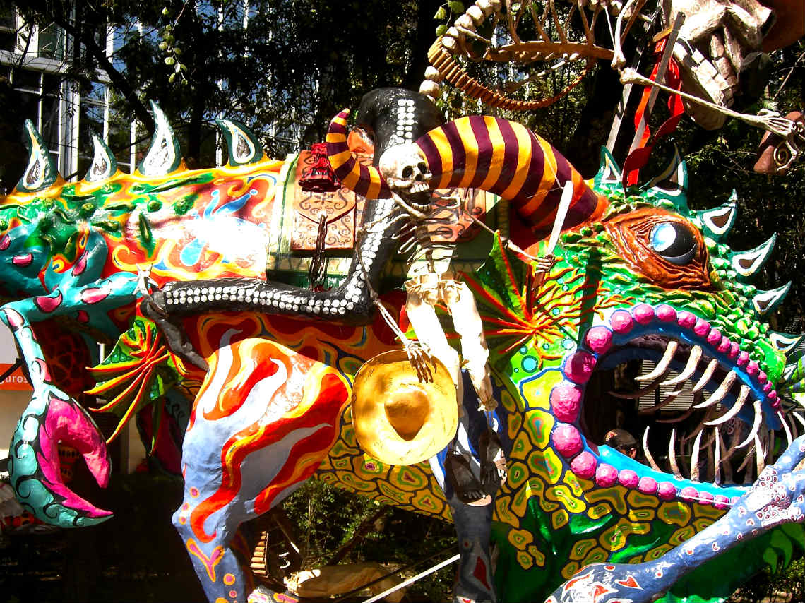 Clases de foto en el desfile de alebrijes