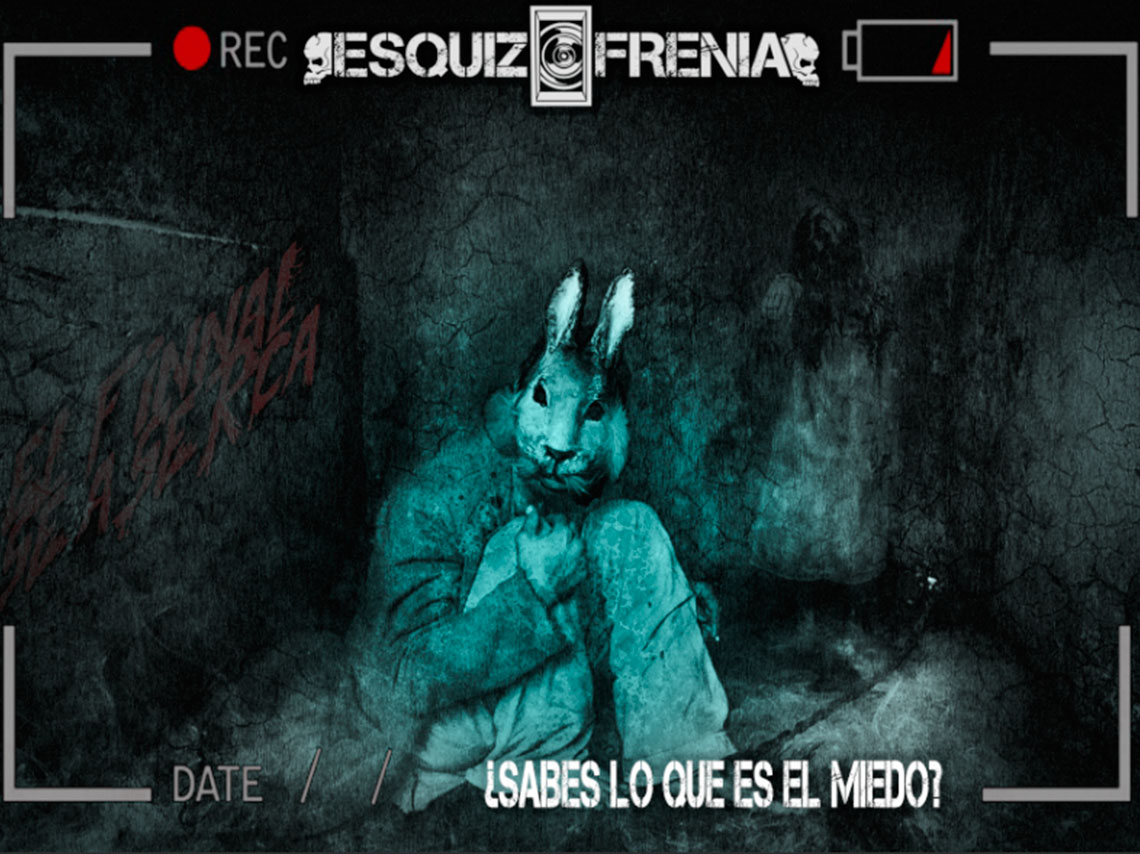 Estas en la obscuridad, no puedes confiar en tus sentidos en este recorrido de terror extremo "esquizofrenia" que te lleva al grado de psicosis inducido.