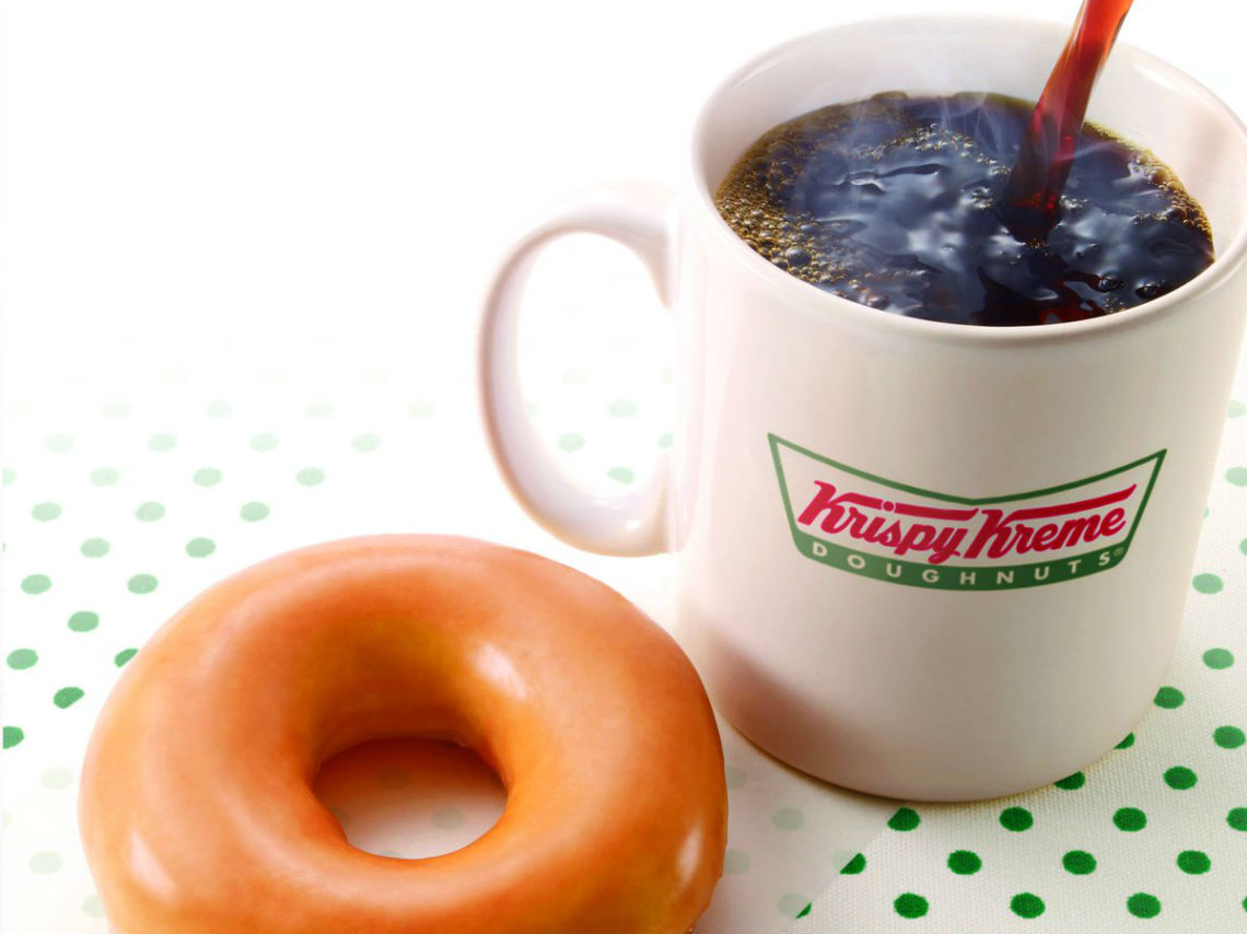 Gana bebidas gratis con Krispy Kreme