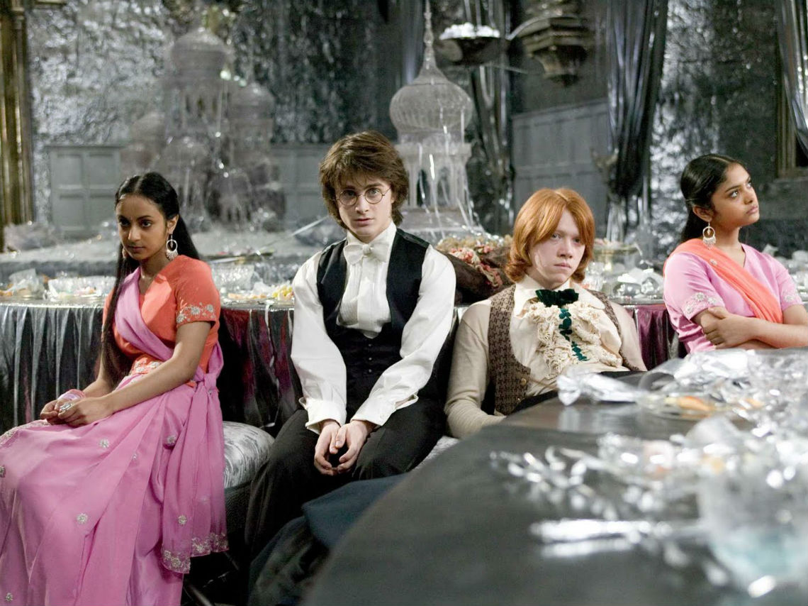 baile navideño al estilo Harry Potter
