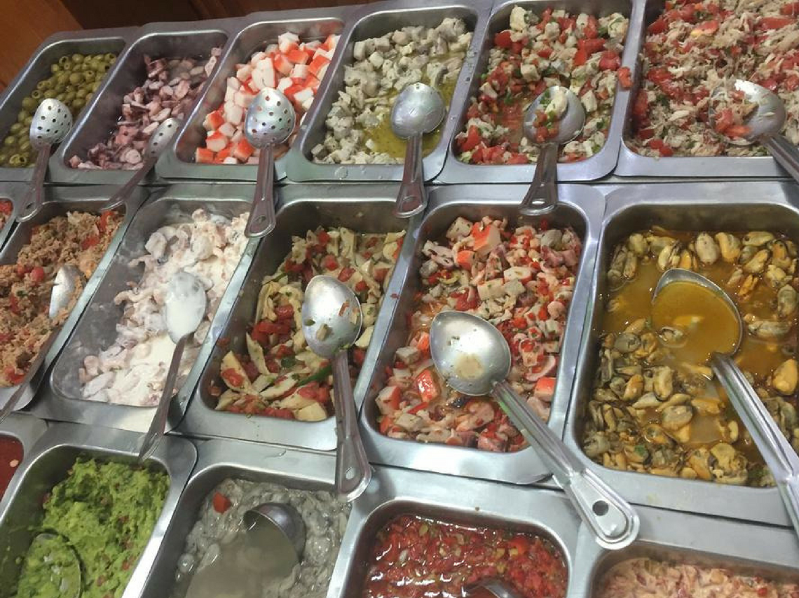 buffets de mariscos en la Ciudad de México