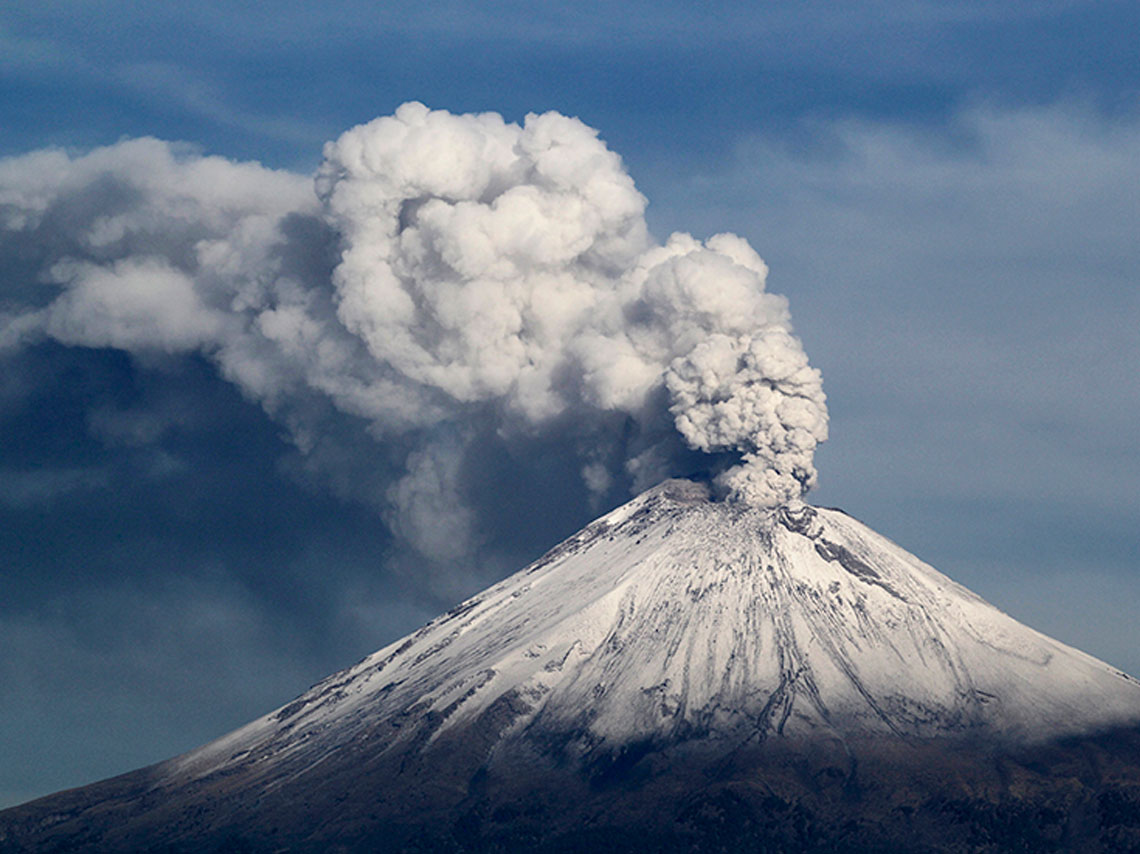 Campamento volcánico en el Popocatépetl