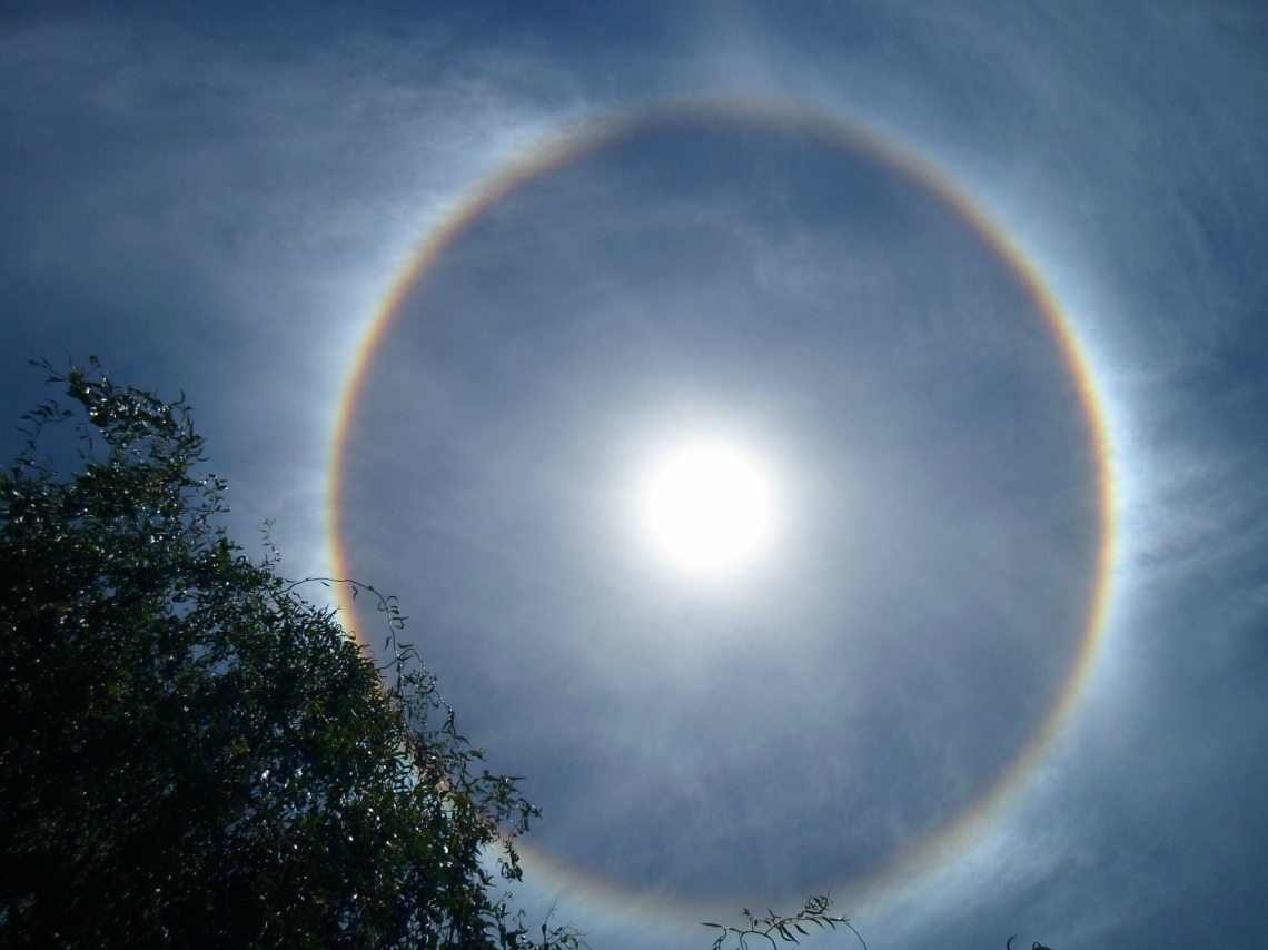 Halo solar en el DF