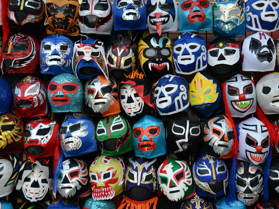  expo de máscaras de Lucha Libre en CDMX