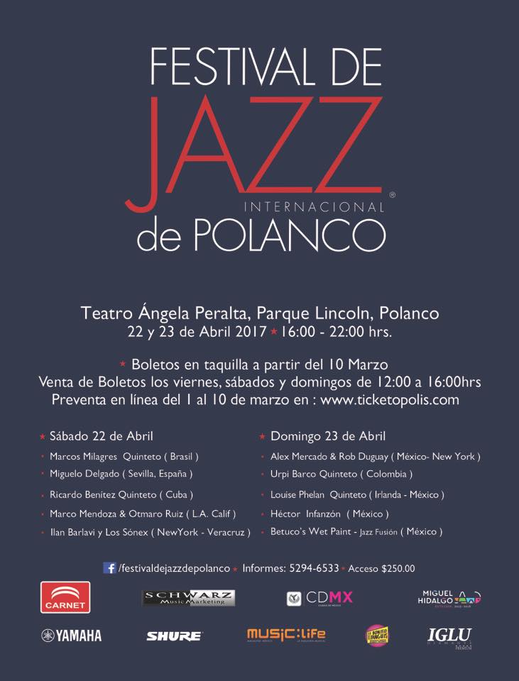 Festival de Jazz de Polanco 2017 edición de primavera