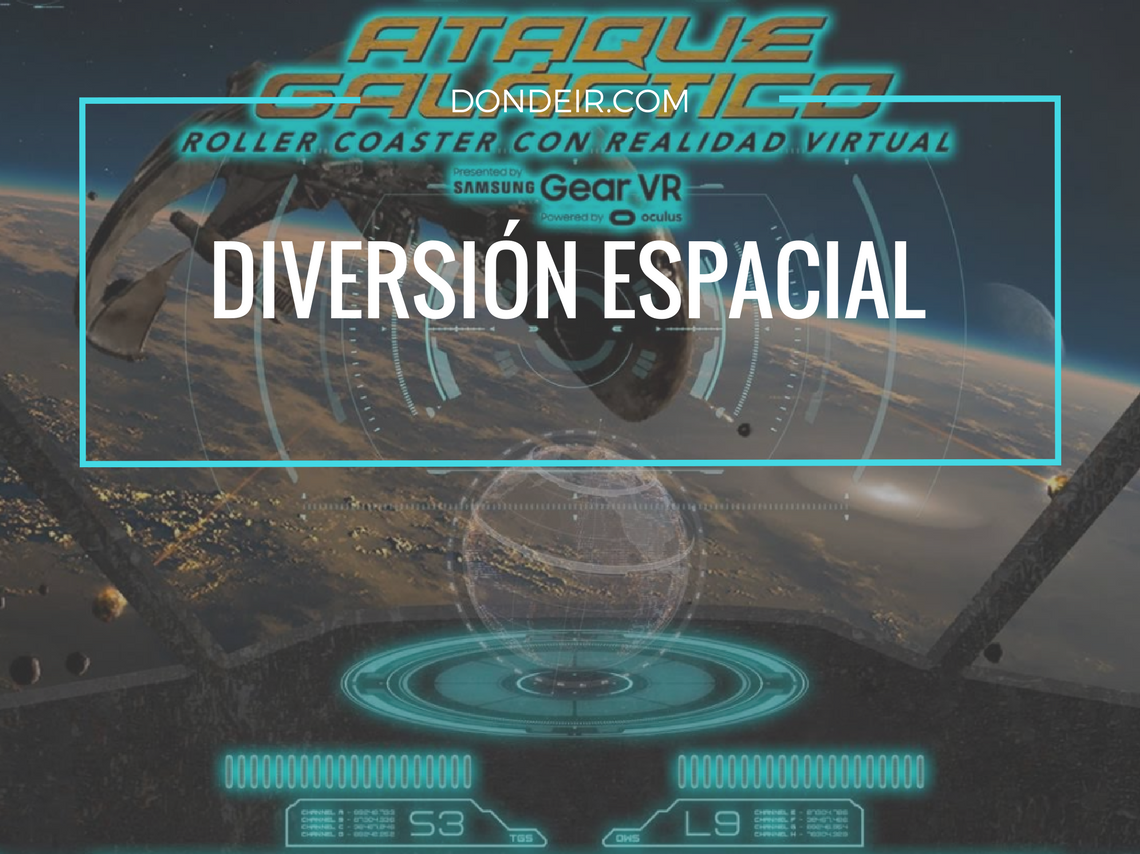 ataque espacial VR atracción