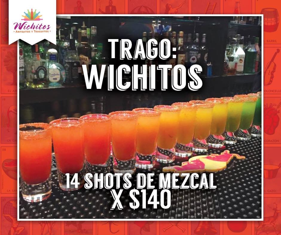 Wichitos Condesa: 14 tragos de mezcal por $140 0