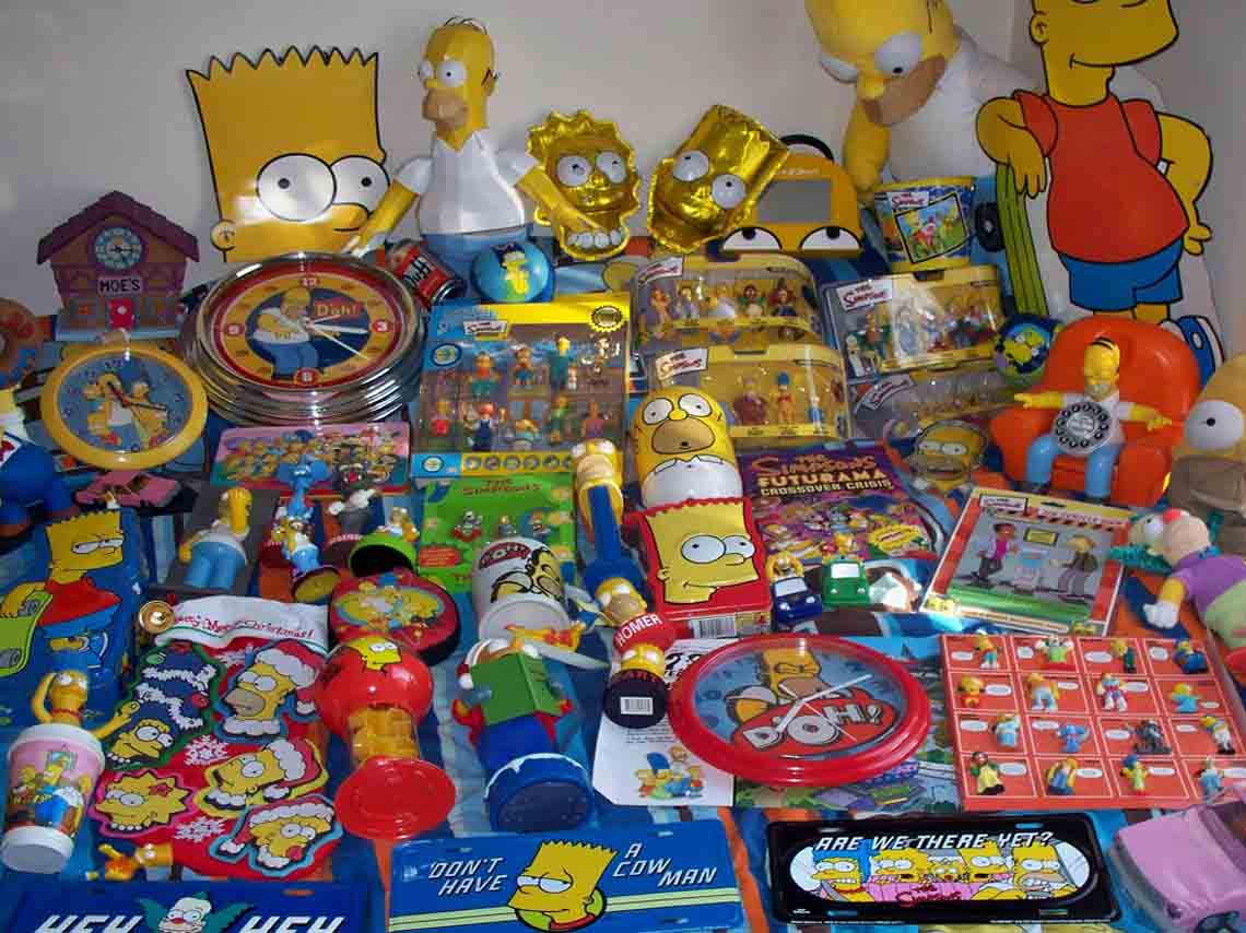 Bazar de coleccionistas de Los Simpsons en CDMX
