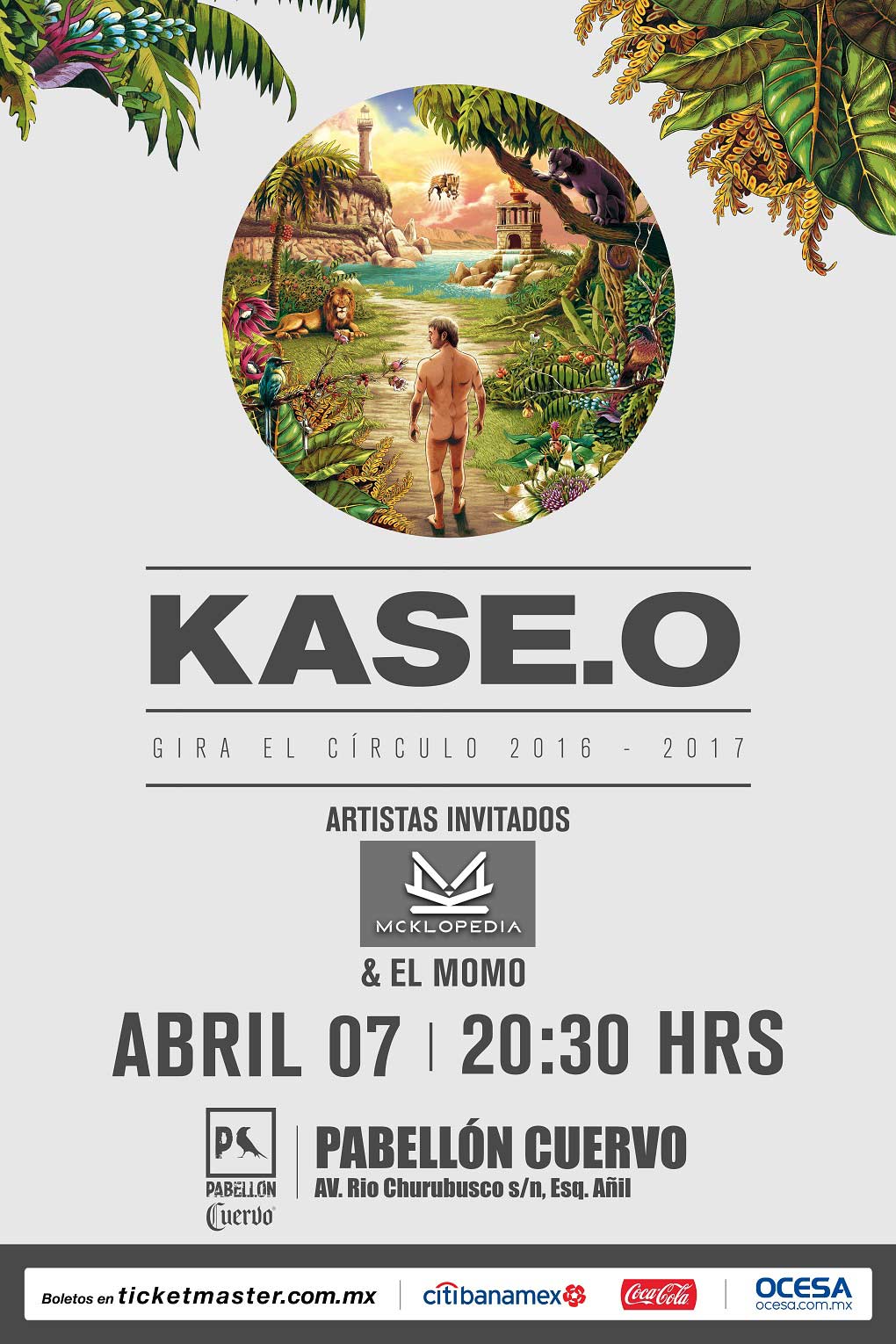 Kase.O en México este viernes 7 abril 1