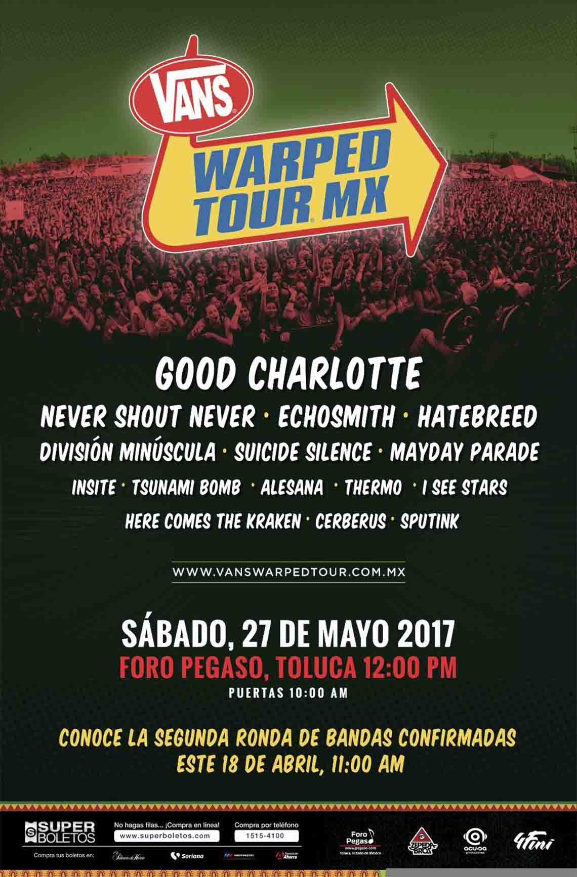 warped tour mexico 2017