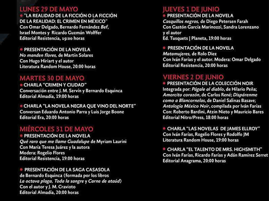 2da Feria Novela Negra y Policiaca