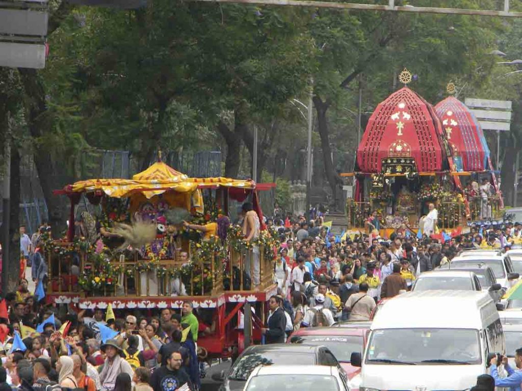 Festival Ratha Yatra Ciudad de Mexico 2017 Fiesta Hindu