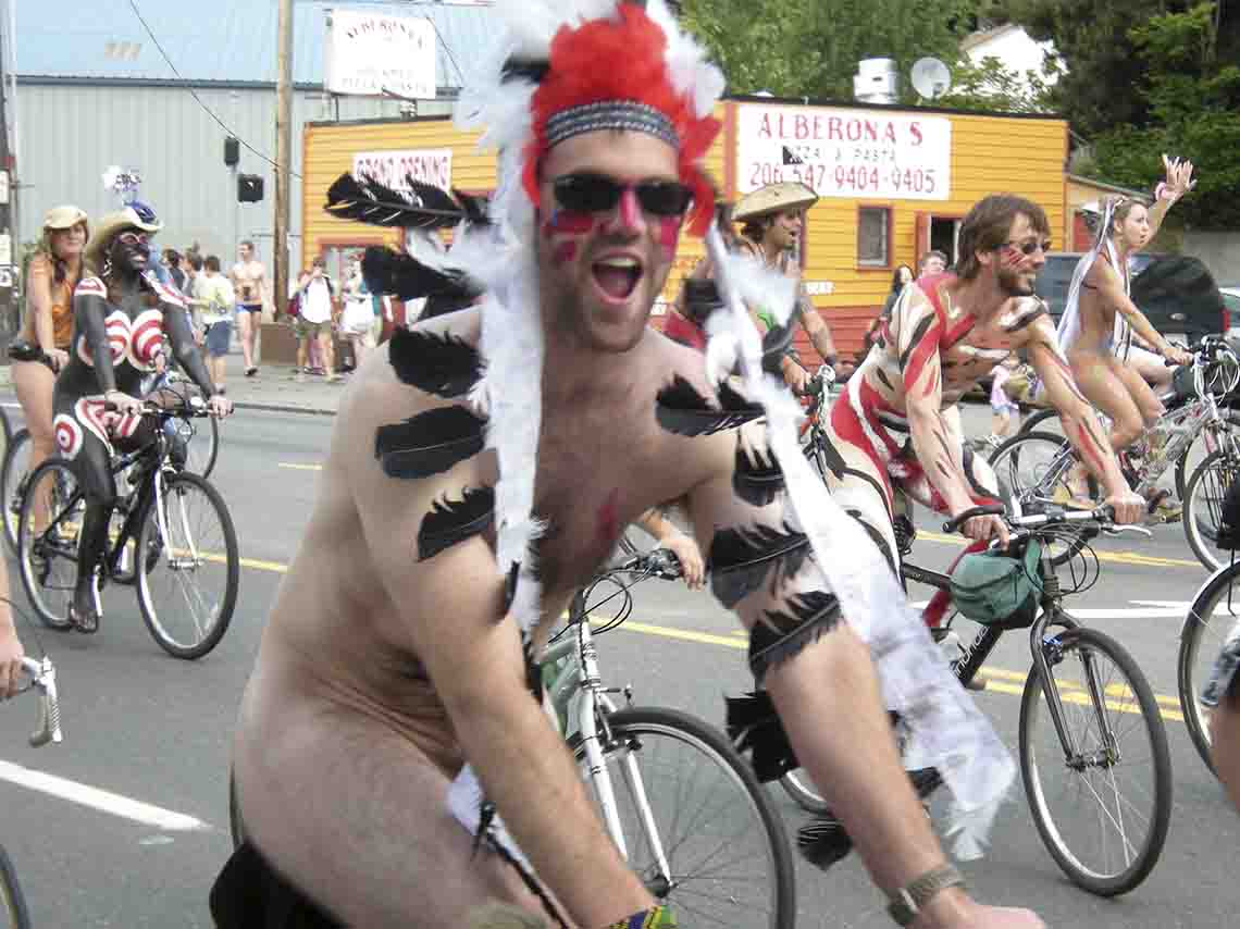 Rodada nudista CDMX 2017 Desnudos por derechos ciclistas