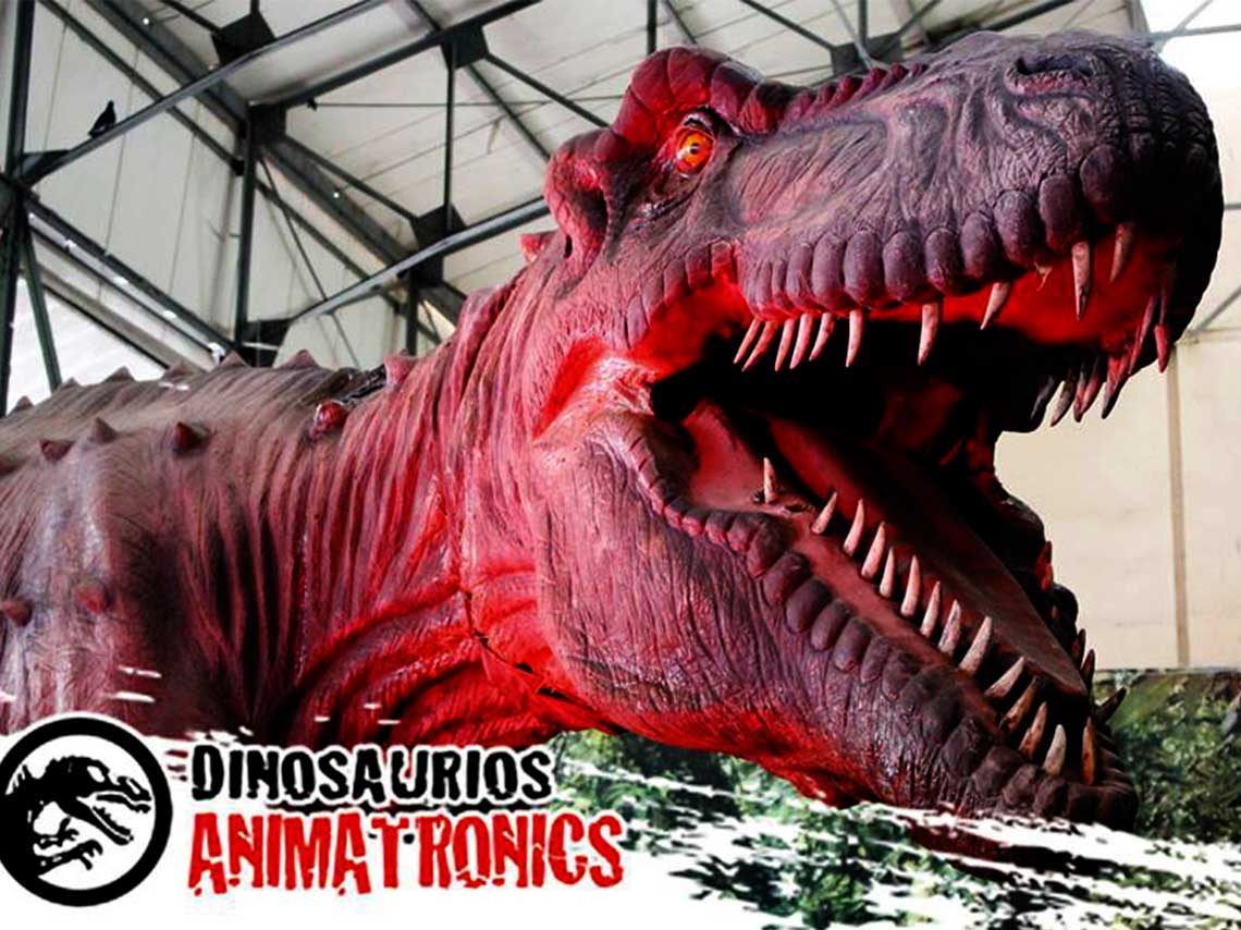 Dinosaurios Animatronics en el Parque Naucalli en CDMX 0