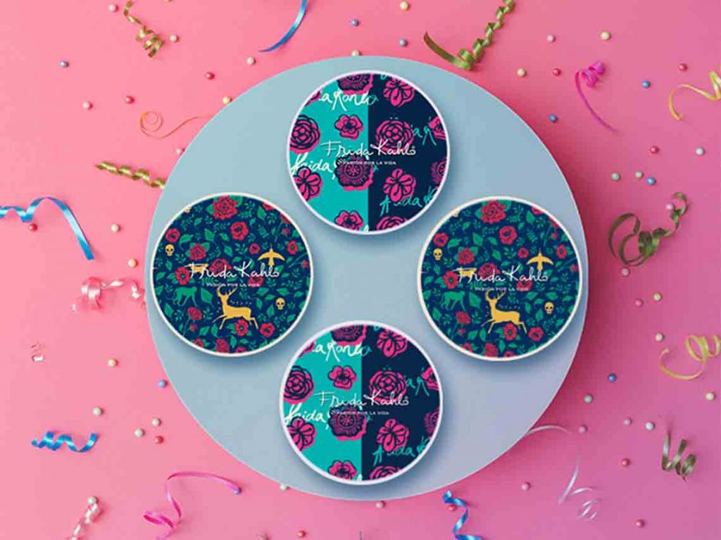 Productos de maquillaje de Frida Kahlo en tienda Missha