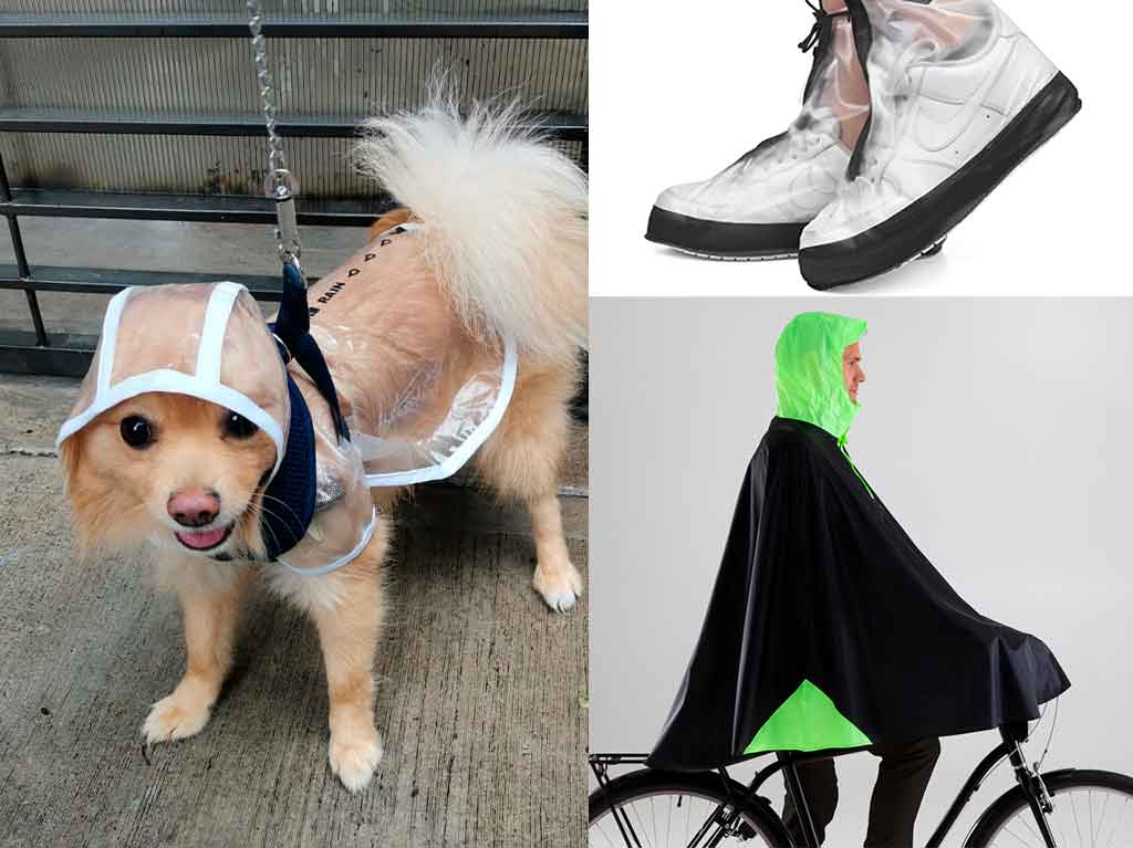 Ropa para lluvia en CDMX: impermeables para perros, bicis y más