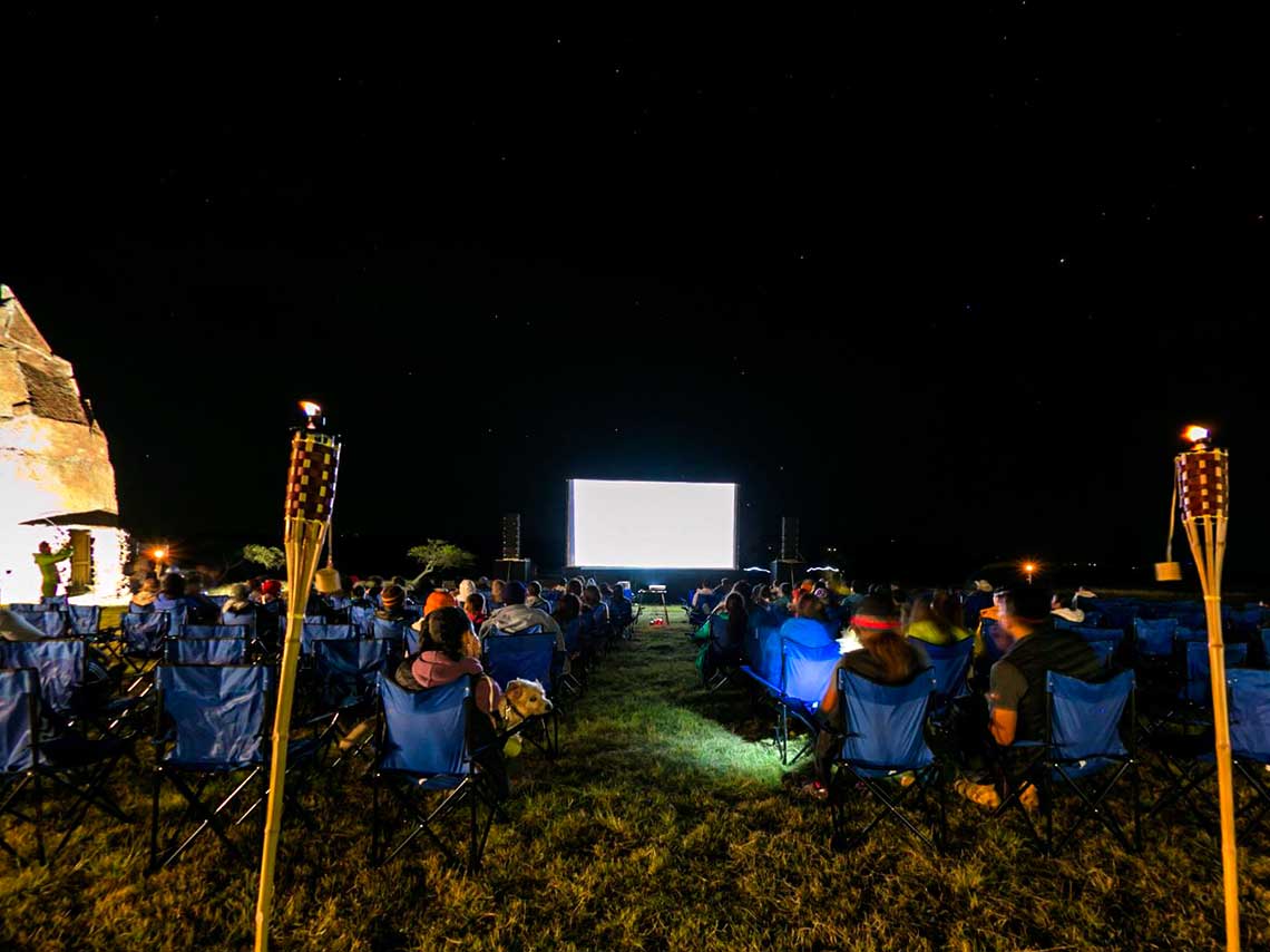 Cinecamping en Huasca con cine de terror y carrera