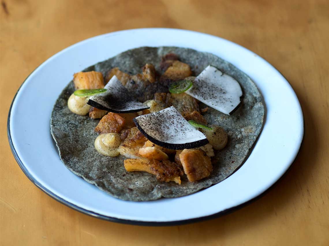 ¡El primer taco de helado! en Tizne Tacomotora CDMX 5