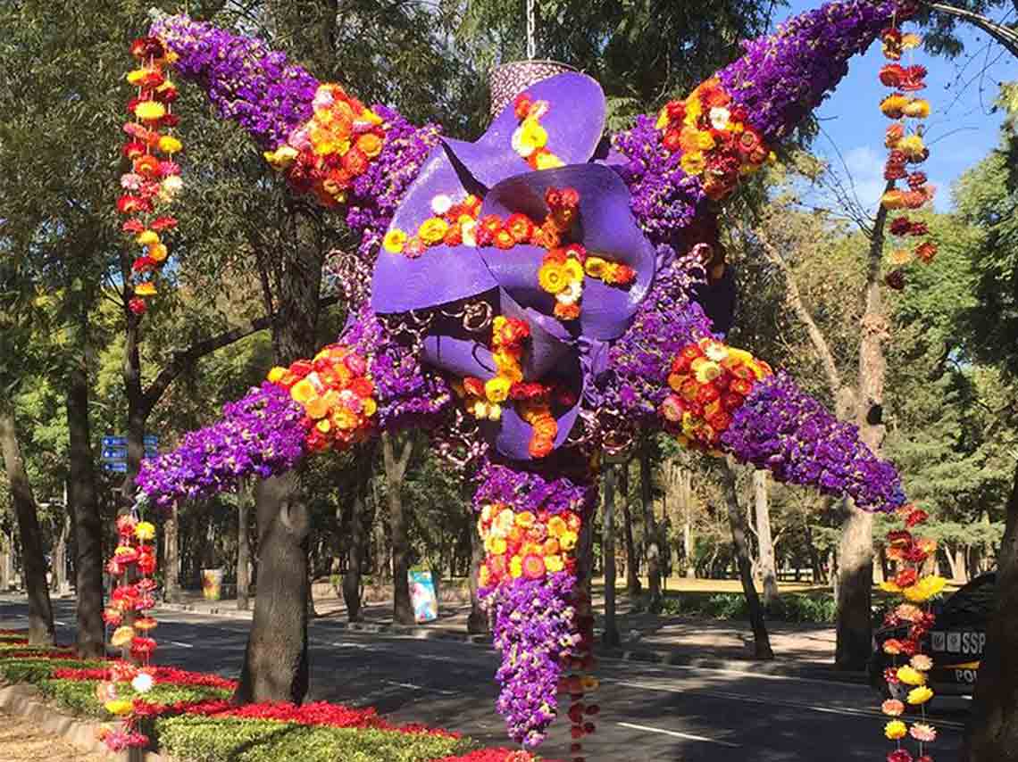 Expo de piñatas y flores monumentales 2017