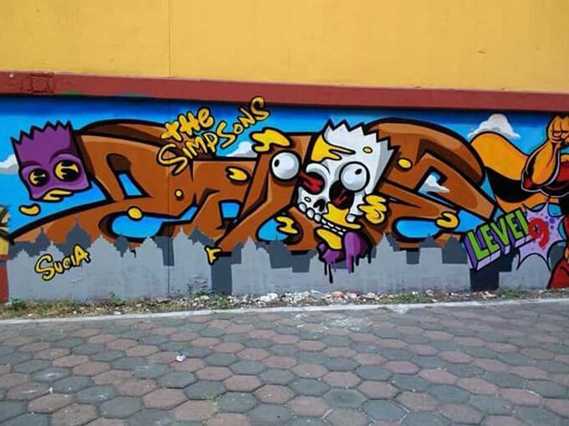 Sprayfield: murales de los Simpson invaden CDMX con graffiti 2