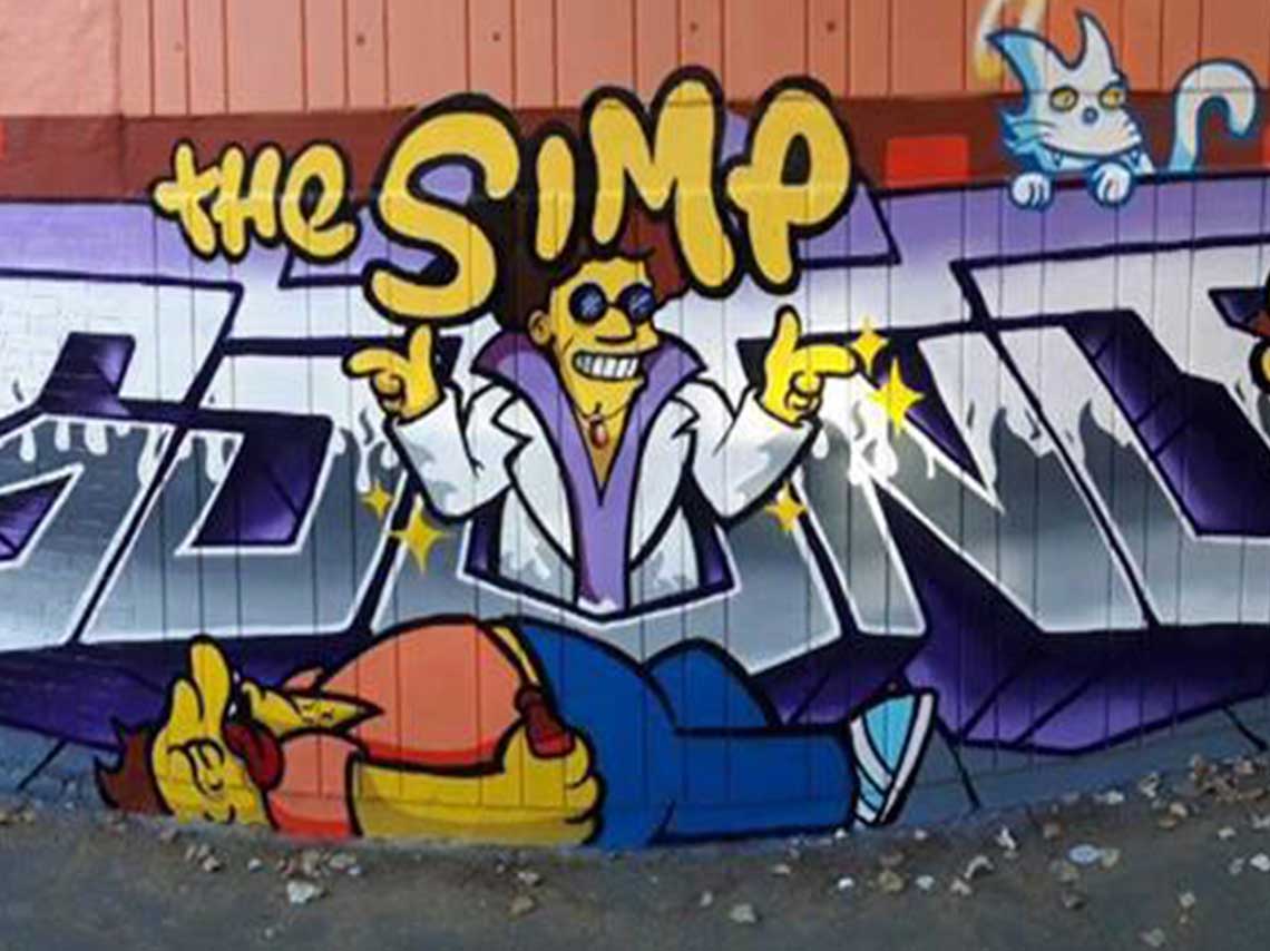 Sprayfield: murales de los Simpson