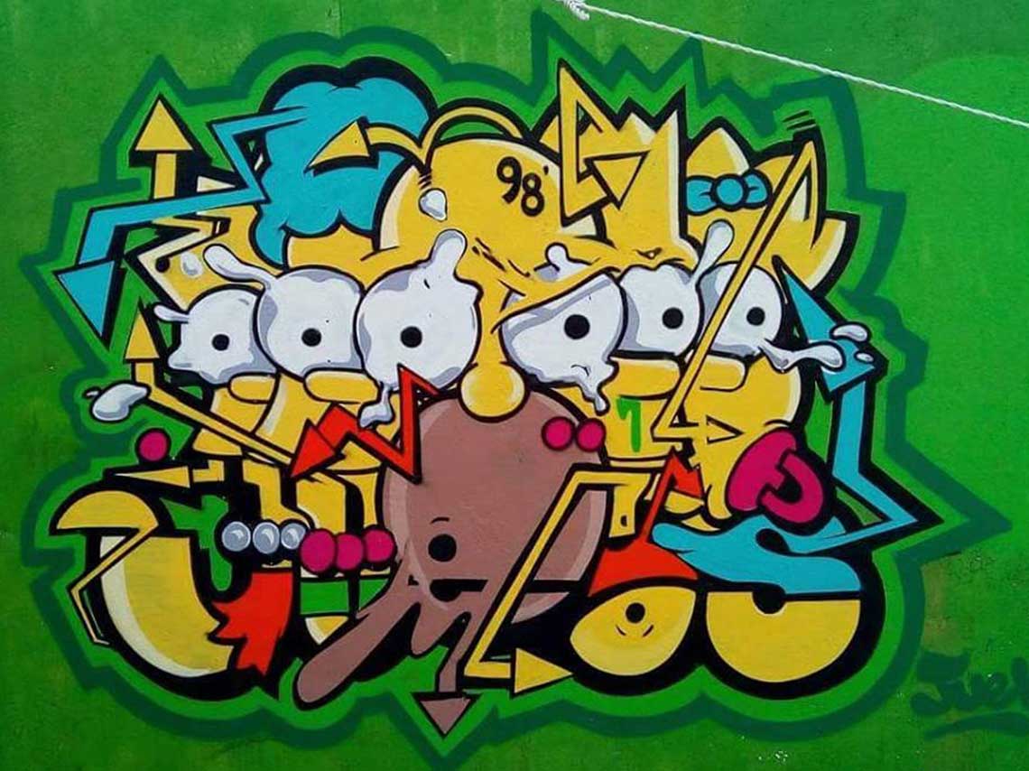 Sprayfield: murales de los Simpson invaden CDMX con graffiti 1