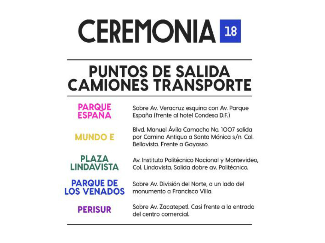 Ceremonia 2018: todo lo que necesitas saber para asistir