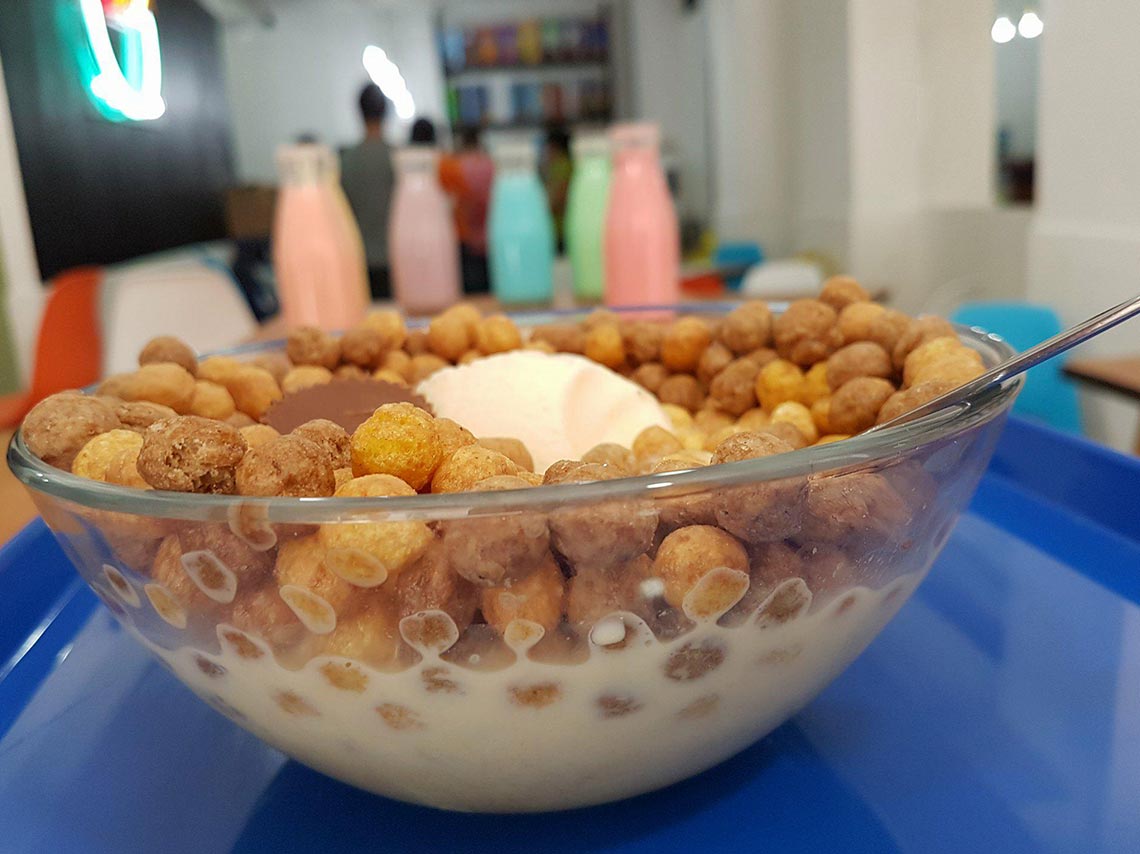 Estación cereal: un bar con 150 cereales cereal de reeses