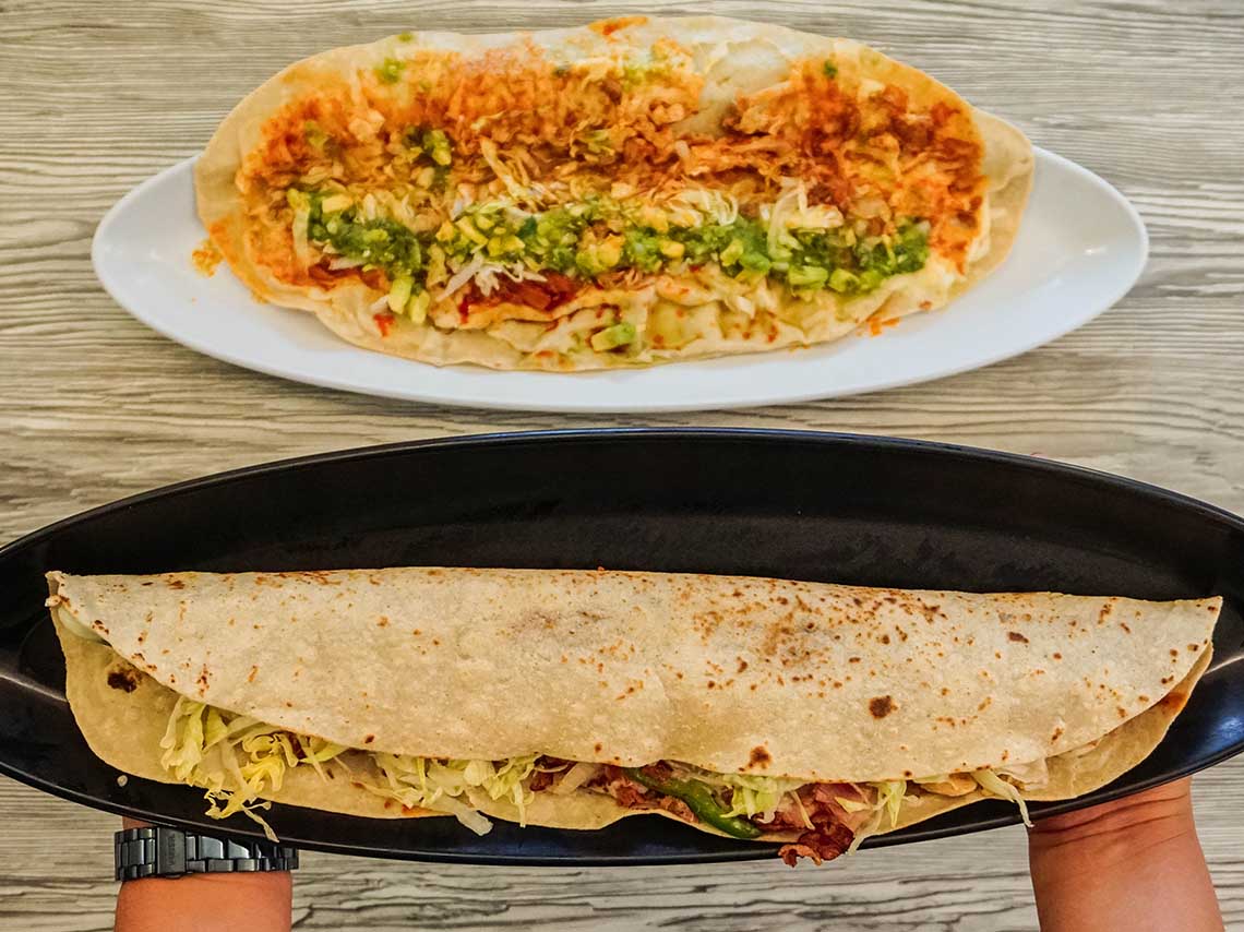 Las quesadillas más grandes en CDMX 2