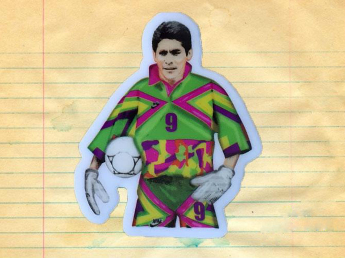 10 Artículos para los amantes del futbol: imán de Jorge Campos