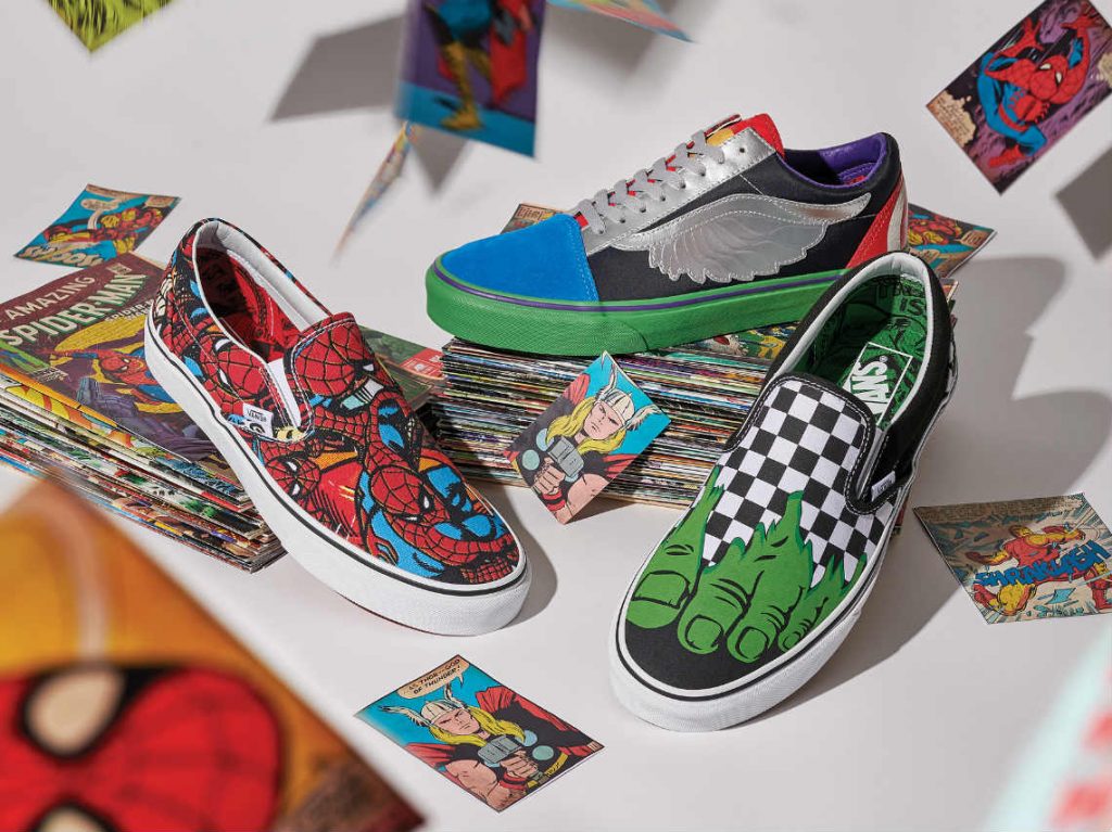 Los superhéroes de Marvel se apoderan de Vans