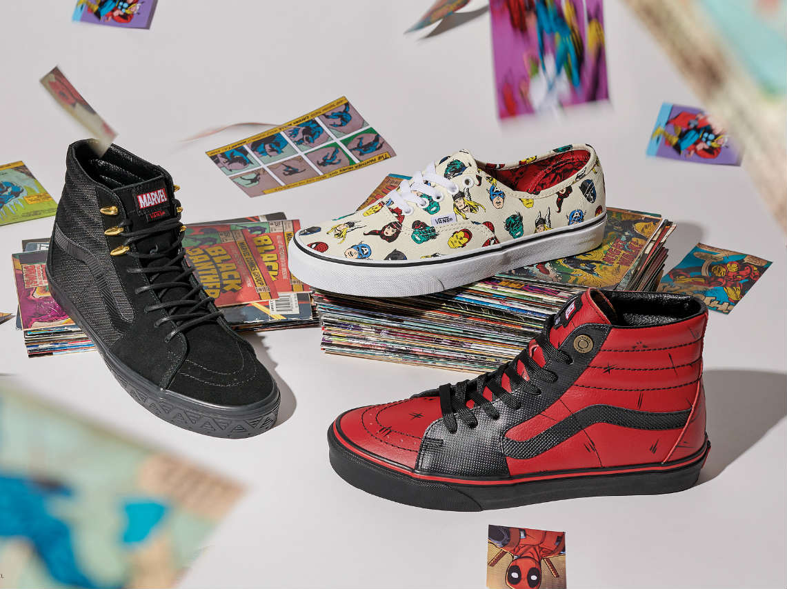 Los superhéroes de Marvel se apoderan de Vans, tenis