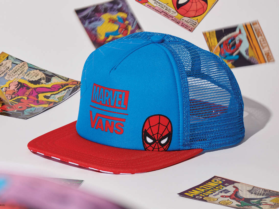 Los superhéroes de Marvel se apoderan de Vans, gorras