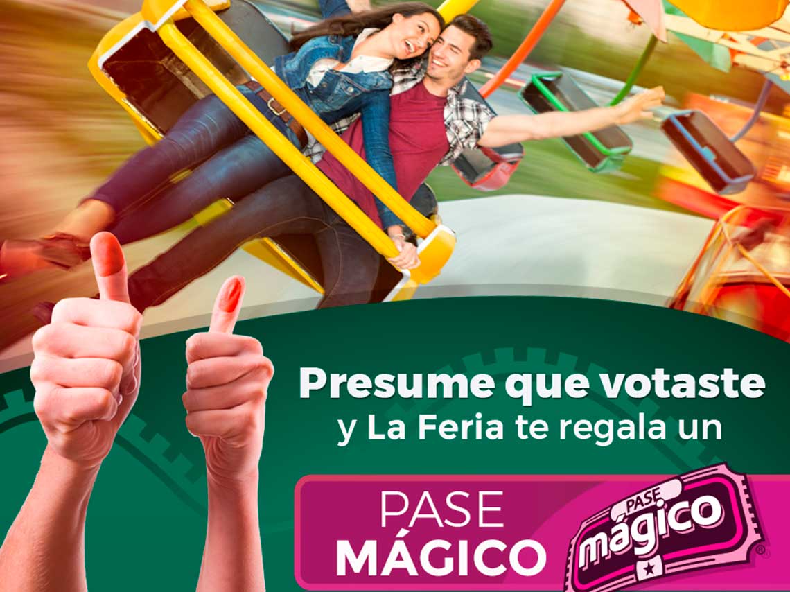 Promociones por votar 2018 en CDMX la feria