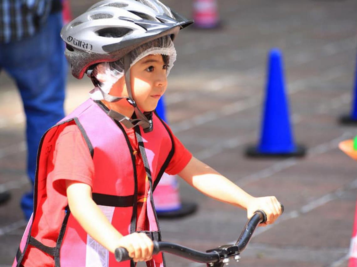 Bici escuela de verano 2018 niñita chiquita