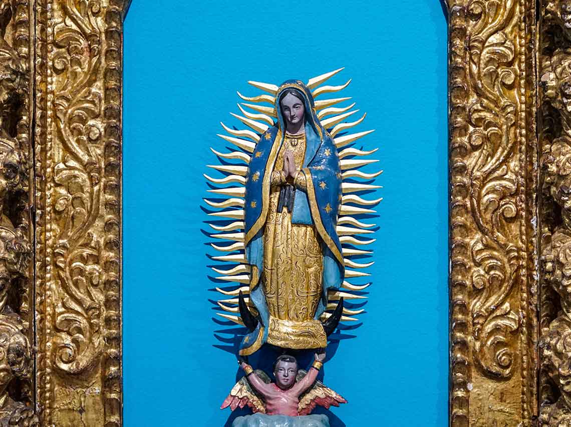 Exposición de la Virgen de Guadalupe en el Museo Franz Mayervirgen virreinal