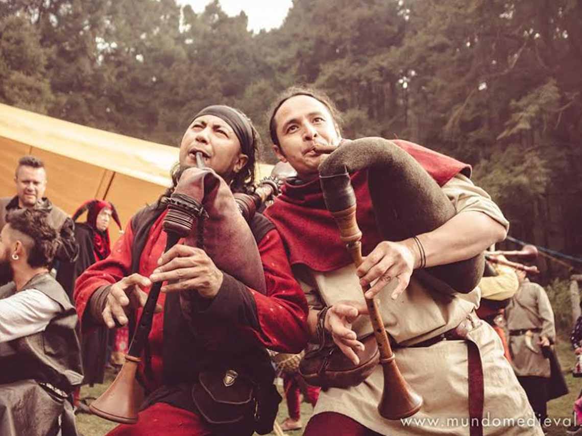 Festival Medieval en el Bosque de Tláhuac 2018 gaita