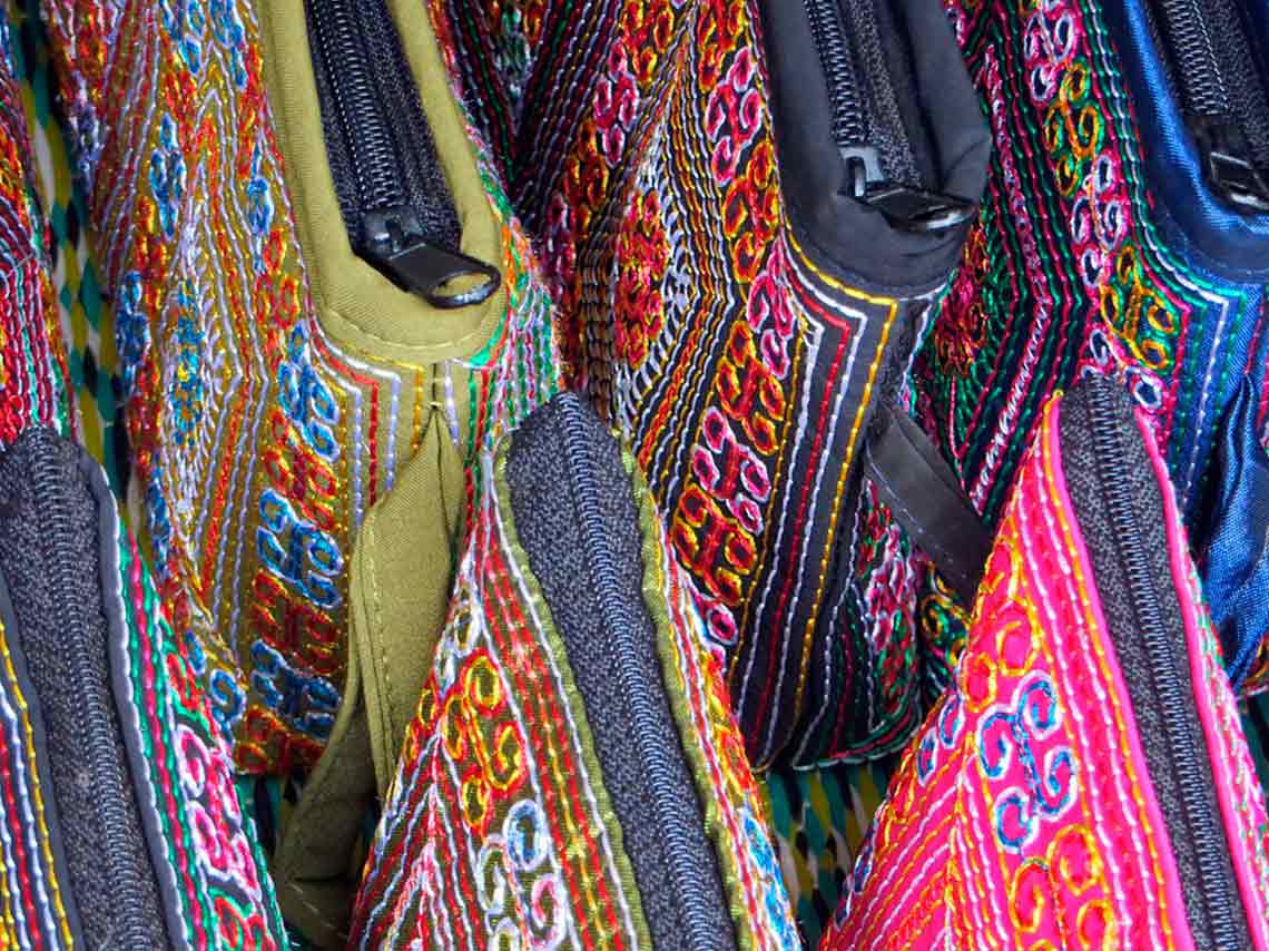 Fiesta de las culturas indígenas en el Zócalo 2018 bolsas tejidas