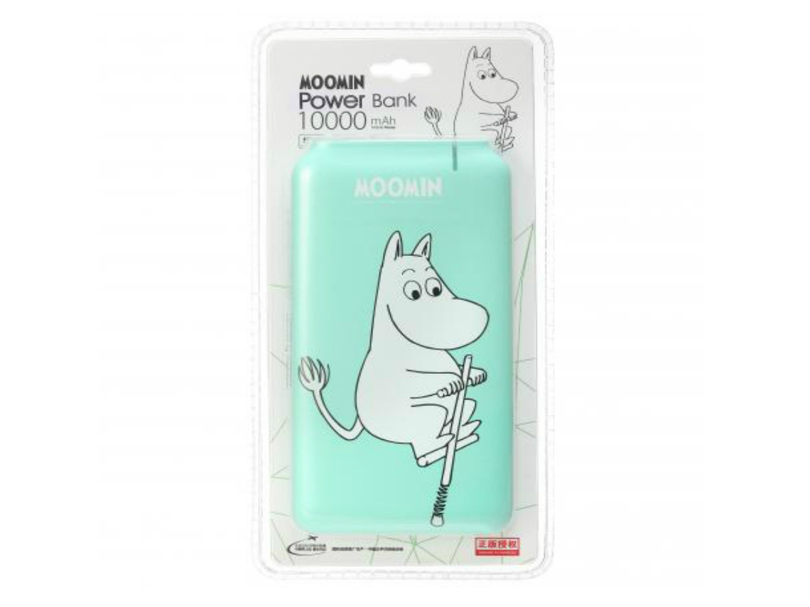 Los Moomin llegan a los productos Miniso: pila para celular