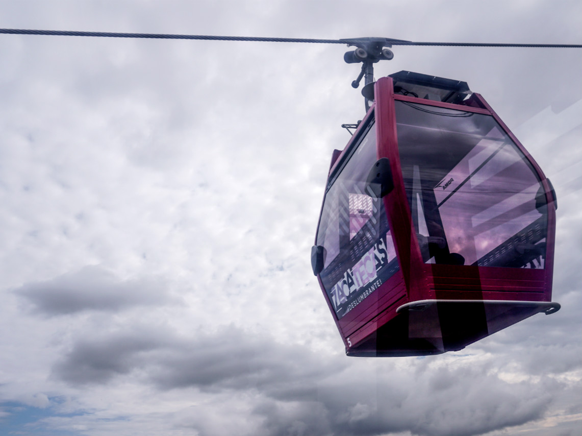 Teleférico de Zacatecas renovado: cabina