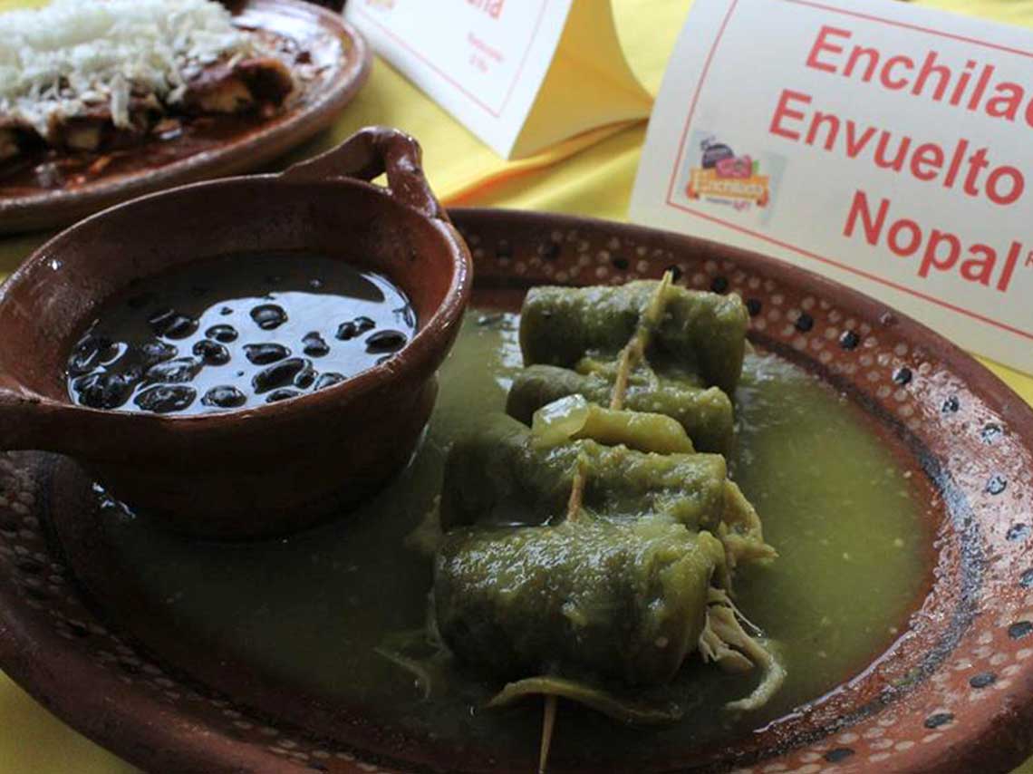 Festival de la enchilada 2018 en Iztapalapa enchiladas de nopal
