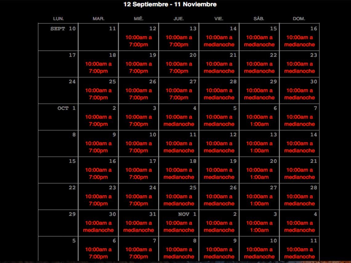 festival-de-terror-de-six-flags-2018-horarios