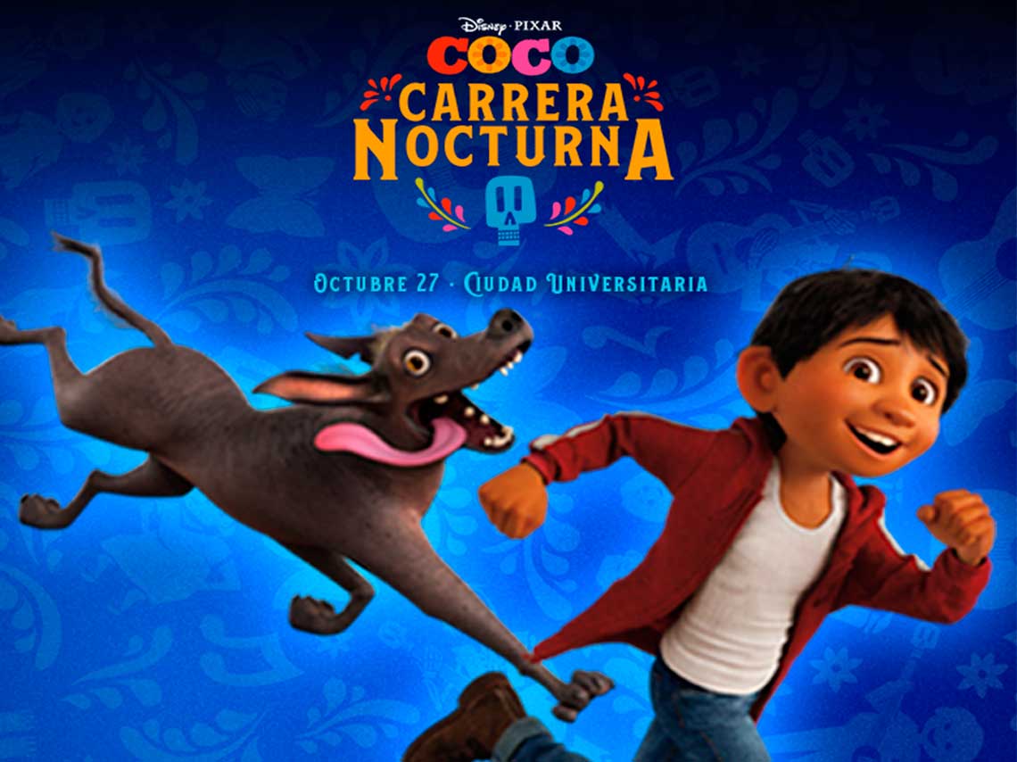 Carrera nocturna de Coco en CDMX