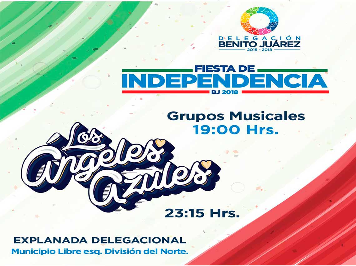 Da el grito de Independencia 2018 Zócalo los angeles azules