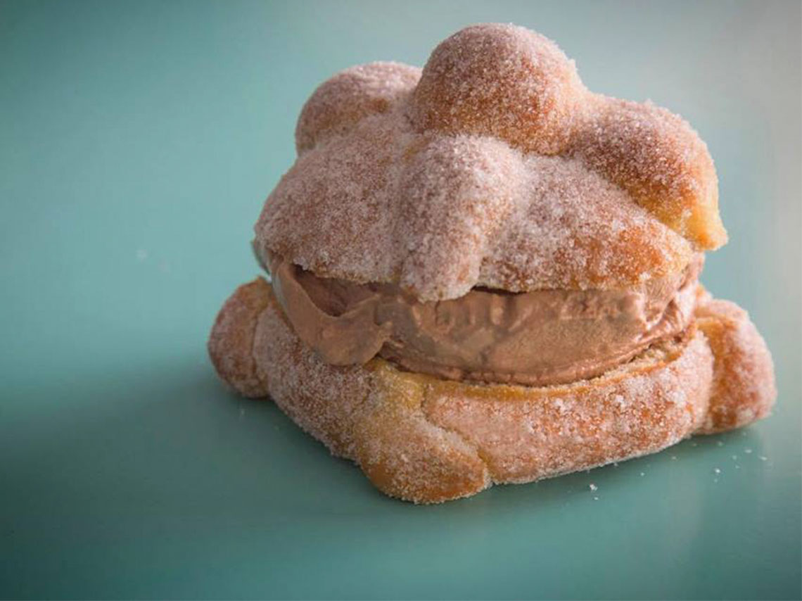 pan de muerto exótico 2018 en CDMX helado