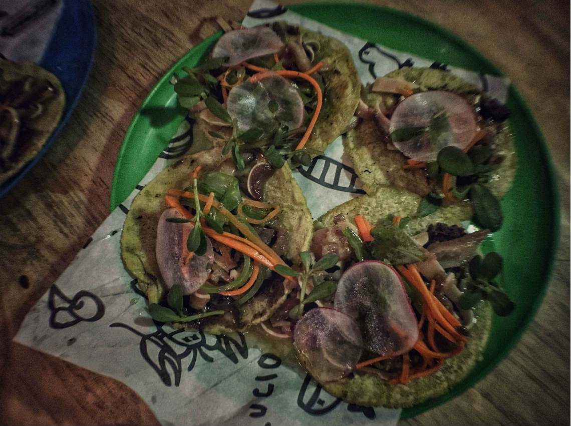 Taco de Julio Zainos, restaurante Alelí.